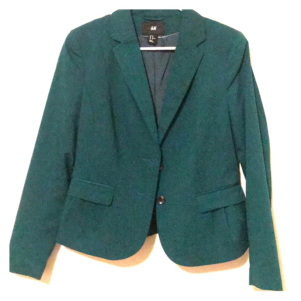 H&M blazer EUC hunter green Size 12
